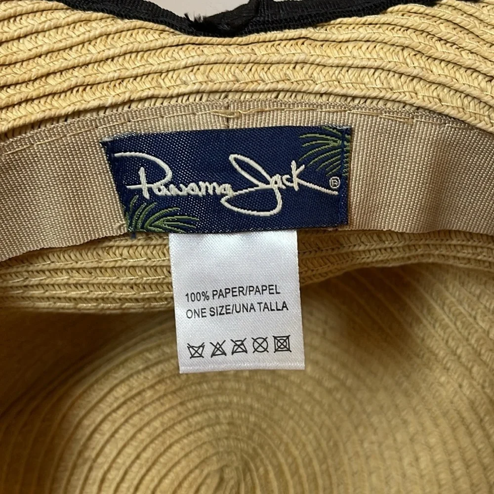 Panama Jack 100% Paper Beach Sun Hat One Size